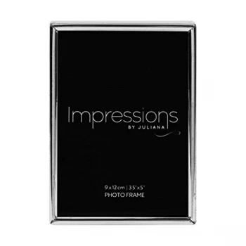 3.5" x 5" - Impressions Thin Silver Plated Photo Frame