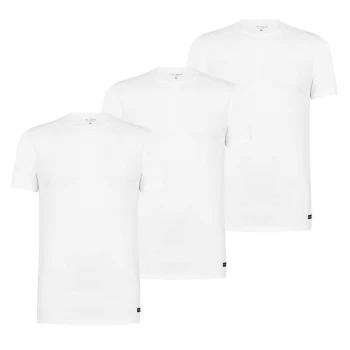 Ted Baker 3 Pack Crew T Shirts - White WH1100
