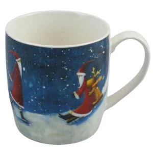 Jan Pashley Christmas Santa Porcelain Mug