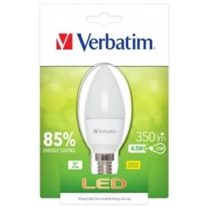 Verbatim Home 4.5w Frosted Candle E14 2700k 350Lm