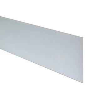 6mm Splashwall White Bevelled Glass Upstand (L)0.6m