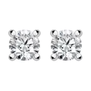 18ct White Yellow Gold 0.55ct Diamond Solitaire Stud Earrings