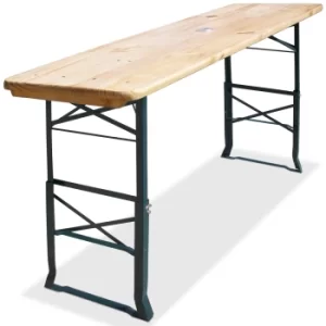 Folding Table 5.6x1.6x2.5ft Height-Adjustable