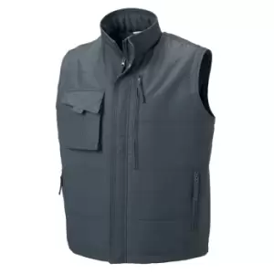 Russell Mens Workwear Gilet Jacket (M) (Convoy Grey)