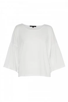 French Connection Hetty Flare Sleeve T Shirt White