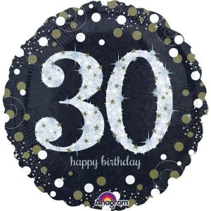 30th Birthday Glittery Foil Balloon