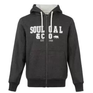SoulCal Lined Zip Through Hoodie Womens - Grey
