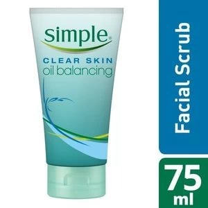 Simple Clear Skin Oil Balancing Facial Scrub 75ml