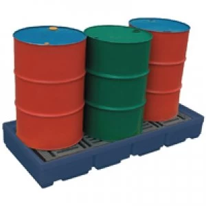 Slingsby Pallet Sump Poly 2 Drum Capacity Blue 321622