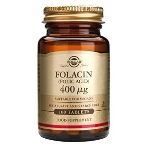 Solgar Folacin Folic Acid 400 amp181g Tablets 100 tablets