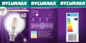 Sylvania 27174 Toledo Filament LED G80 640Lm B22