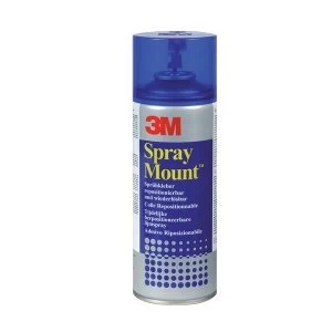 3M SprayMount 200ml Adhesive Spray Can CFC Free Non staining