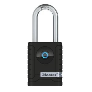 Master Lock 4401DLH 56mm Wide Bluetooth Smart Padlock Silver Black