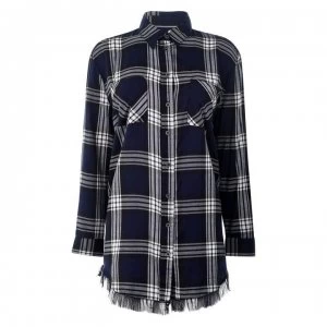 Only Louise Check Shirt - Sky