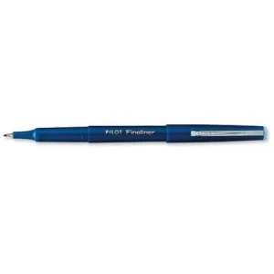 Pilot Fineliner Pen Medium 1.2mm Tip 0.4mm Line Blue Pack of 12