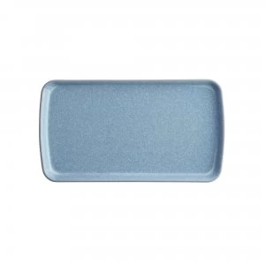 Denby Elements Blue Small Rectangular Platter