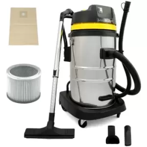 MAXBLAST Industrial Wet & Dry Vacuum Cleaner & Attachments, - Yellow