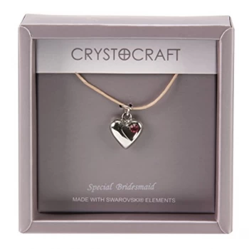Crystocraft Heart Pendant - Special Bridesmaid