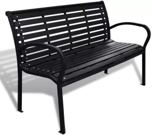 Slingsby Value Metal Mesh Outdoor Bench Seat Grey 315563