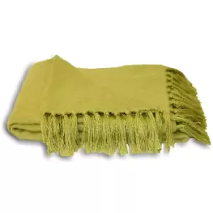 Riva Home Chiltern Throw (127x180cm) (Lime)