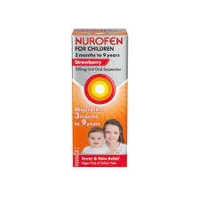 Nurofen for Children 3 months - 9 years Ibuprofen Oral Suspension Strawberry 100ml - wilko