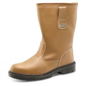 SuperTouch Size 10 Rigger boots Plus Leather with Rubber Toecap Tan