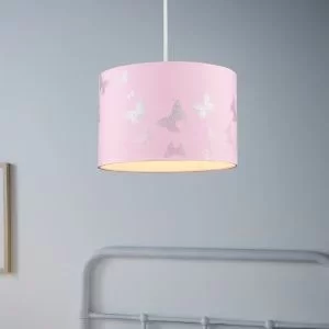 Noor Printed Pink Butterfly Lamp Shade (D)30Cm