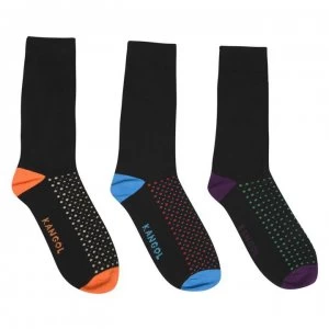 Kangol Formal Socks 3 Pack Mens - Dots