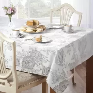Green & Sons Grace Table Cloth 70 X 108" Silver