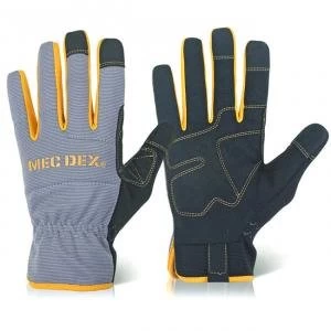 Mecdex Work Passion Plus Mechanics Glove L Ref MECDY 712L Up to 3 Day
