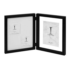 5" x 7" - iFrame Black Hinged Photo Frame with Pin Board