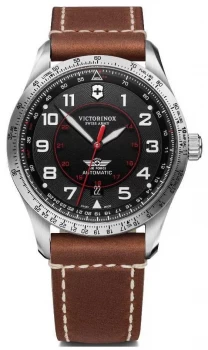Victorinox Swiss Army Airboss Mechanical Mens Brown Watch