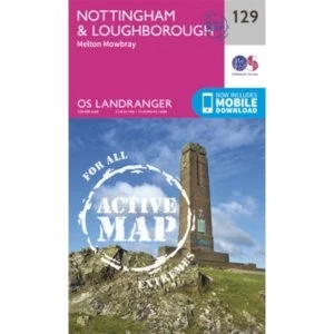 Nottingham & Loughborough, Melton Mowbray by Ordnance Survey (Sheet map, folded, 2016)