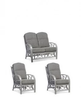 Desser Grey Bali Conservatory Suite (Sofa and Two Chairs)