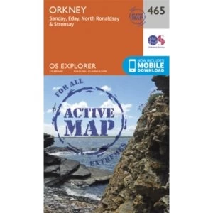 Orkney - Sanday, Eday, North Ronaldsay and Stronsay (Sheet map/Active map, folded, 2015)
