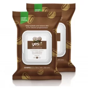 yes to Coconut Cleansing Wipes (Pack of 2) (Worth £7.98)