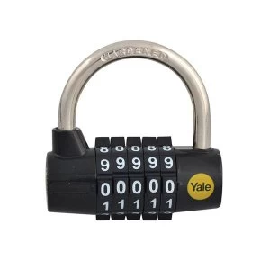 Yale Locks Y160 Steel 5-Dial Combination Padlock 48mm