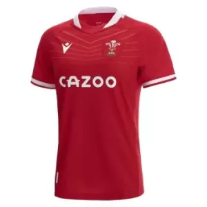 Macron Wales Home Rugby Shirt 2021 2022 Ladies - Red