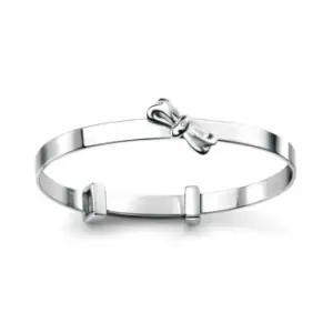 Sterling Silver Bow Bangle B4781