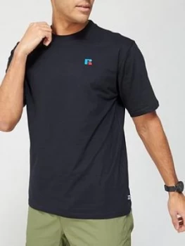 Russell Athletic Crew T-Shirt - Black, Size L, Men