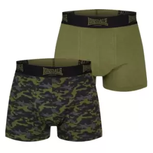 Lonsdale 2 Pack Trunk Mens - Green