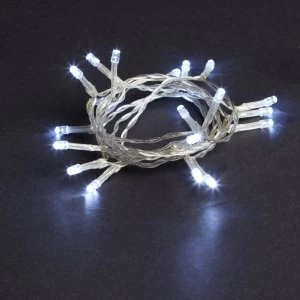 Robert Dyas 600 Battery Operated LED String Lights - Ice White