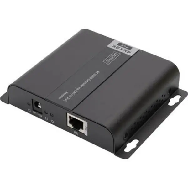 Digitus Digitus DS-55125 1 port HDMI receiver Ethernet extender, Steel casing, Ultra HD compatibility, + remote control, + LED indicator lights, + bui