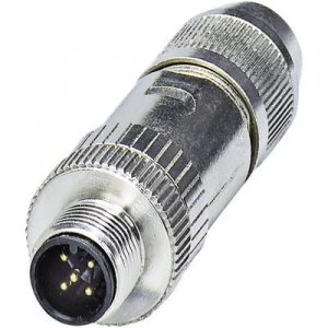 Phoenix Contact 1424658 Sensor/actuator connector M12 Plug, straight No. of pins (RJ): 5
