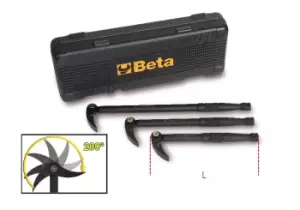 Beta Tools 966/C3 3pc Lever Set (Articulated, Flat & Curved Heads) 009660103