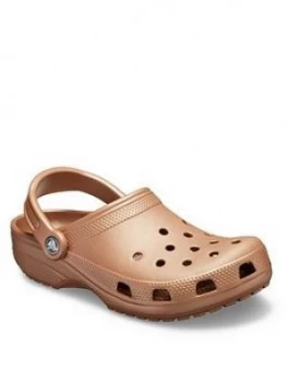 Crocs Classic Clog Uni Flat Shoe - Bronze, Bronze, Size 4, Women