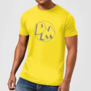 Danger Mouse Initials Mens T-Shirt - Yellow - XXL