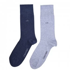 Calvin Klein Carter 2 Pack Socks - Stonewash Htr