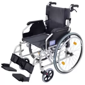 Aidapt Deluxe Self Propelled Wheelchair - Silver