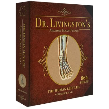 Dr Livingstons Anatomy Volume VII: The Human Left Leg Jigsaw Puzzle - 864 Pieces